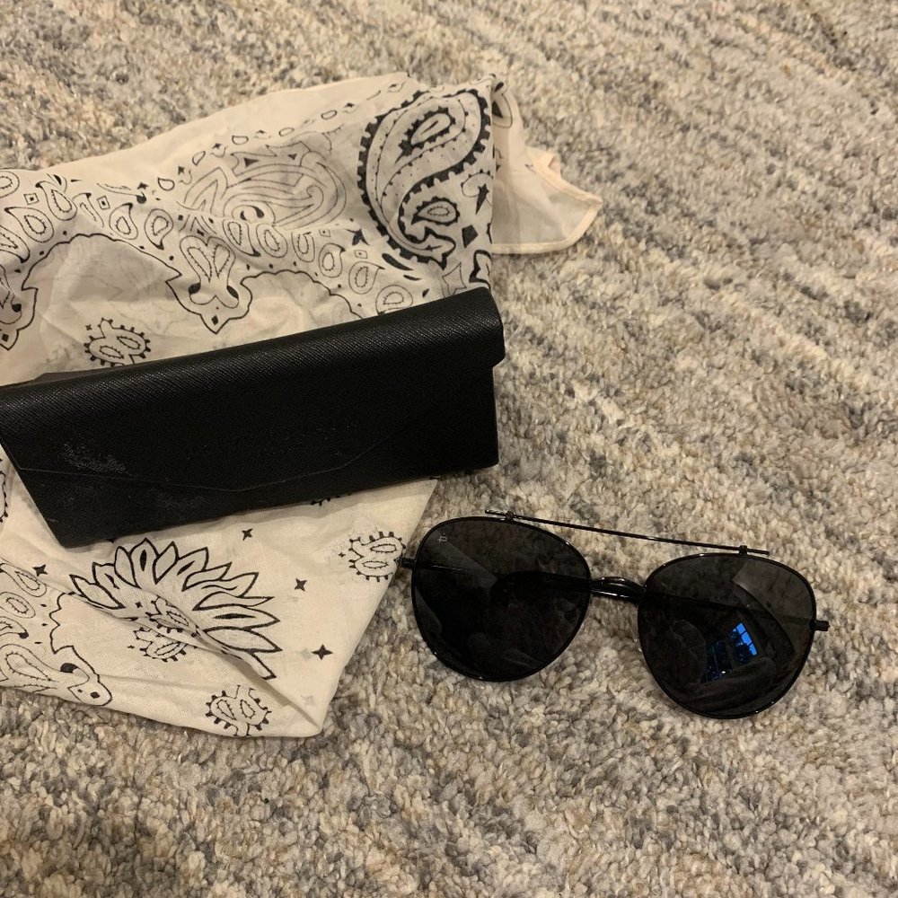 Prive Revaux Large Black Aviator Unisex